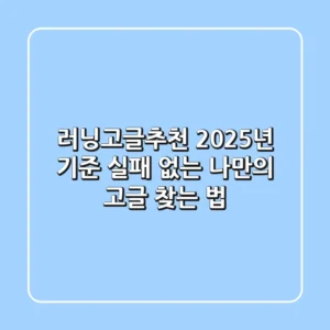 러닝고글추천: 2025년 기준, 실패 없는 나만의 고글 찾는 법